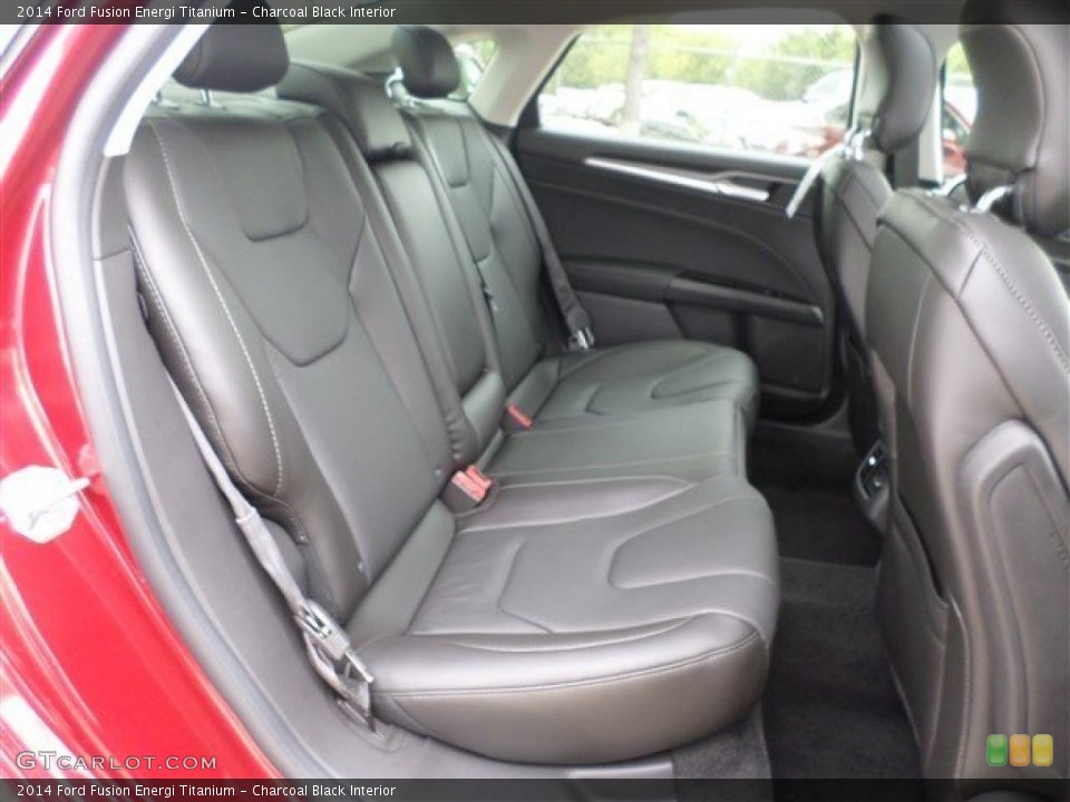Charcoal Black Interior Rear Seat for the 2014 Ford Fusion Energi Titanium #85857895