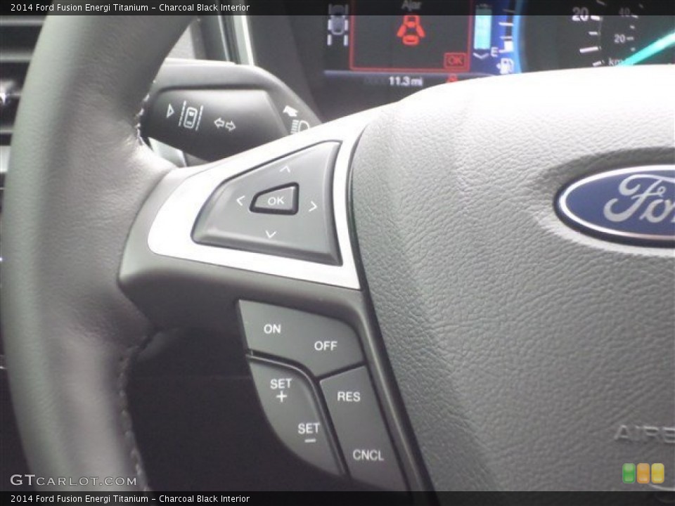Charcoal Black Interior Controls for the 2014 Ford Fusion Energi Titanium #85858057