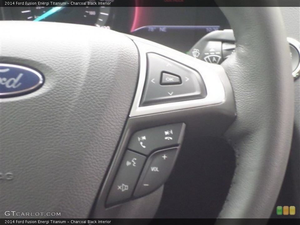 Charcoal Black Interior Controls for the 2014 Ford Fusion Energi Titanium #85858078