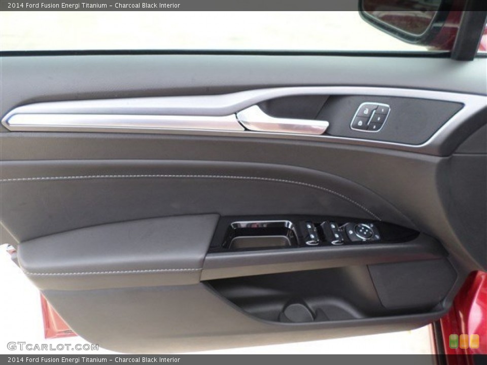 Charcoal Black Interior Door Panel for the 2014 Ford Fusion Energi Titanium #85858186