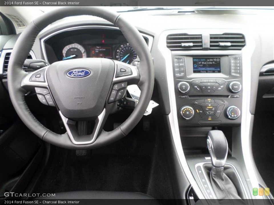 Charcoal Black Interior Dashboard for the 2014 Ford Fusion SE #85858684