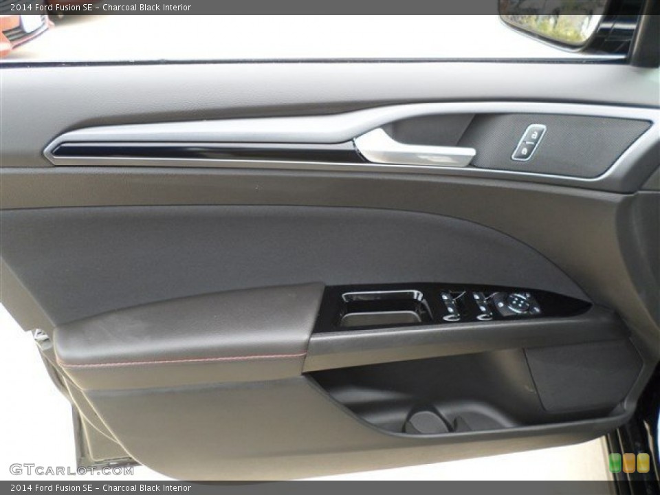 Charcoal Black Interior Door Panel for the 2014 Ford Fusion SE #85858838