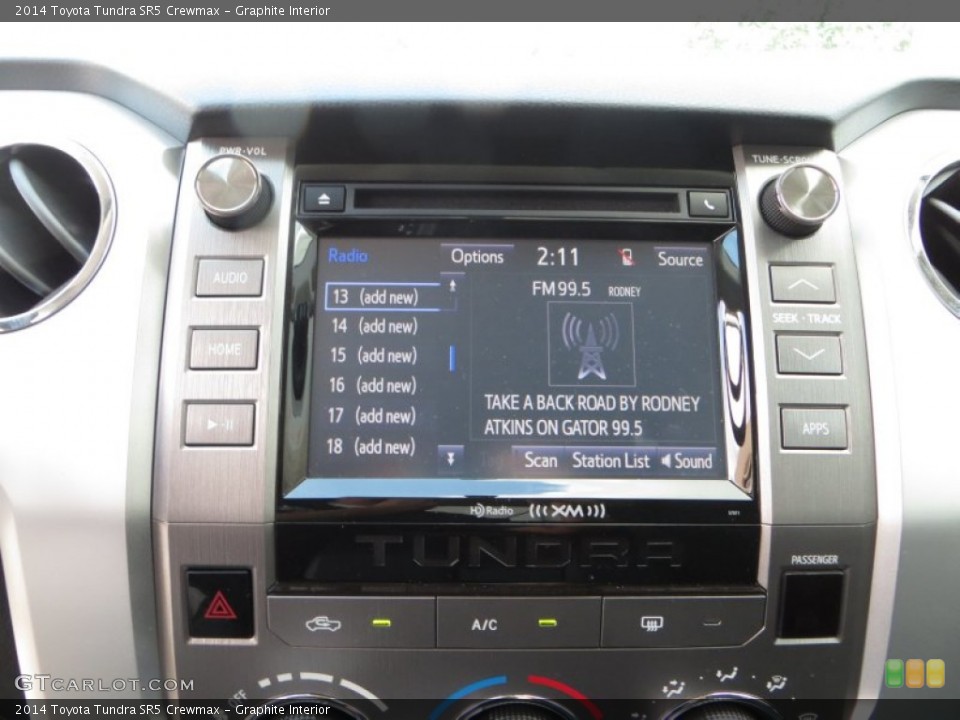 Graphite Interior Controls for the 2014 Toyota Tundra SR5 Crewmax #85862380