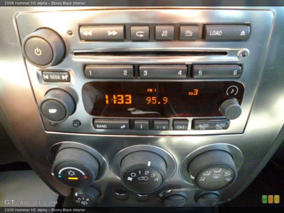 Ebony Black Interior Controls for the 2008 Hummer H3 Alpha #85863304