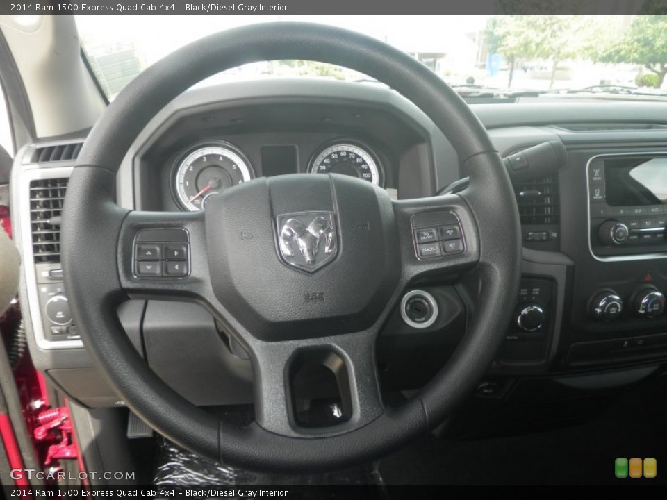 Black/Diesel Gray Interior Steering Wheel for the 2014 Ram 1500 Express Quad Cab 4x4 #85864801