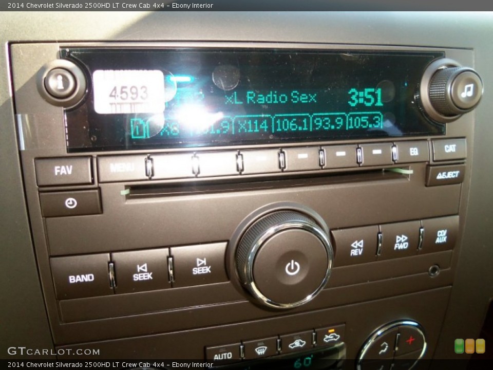 Ebony Interior Audio System for the 2014 Chevrolet Silverado 2500HD LT Crew Cab 4x4 #85866304