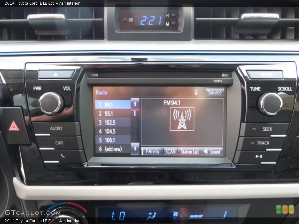 Ash Interior Audio System for the 2014 Toyota Corolla LE Eco #85866406