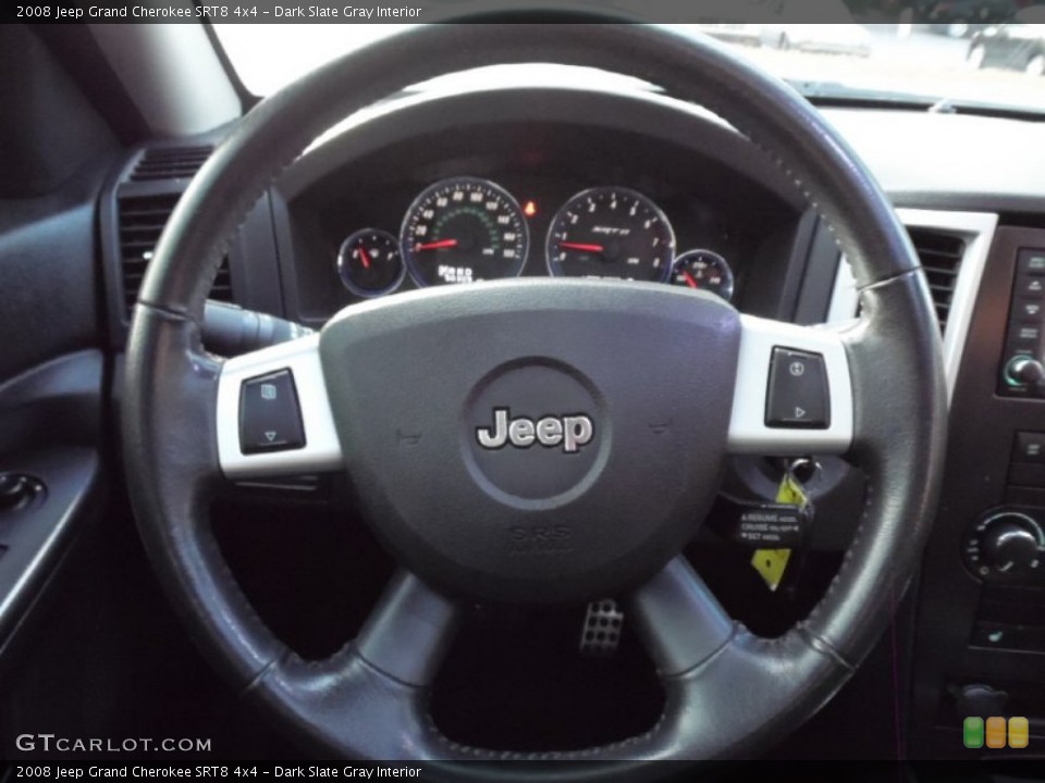 Dark Slate Gray Interior Steering Wheel for the 2008 Jeep Grand Cherokee SRT8 4x4 #85867561