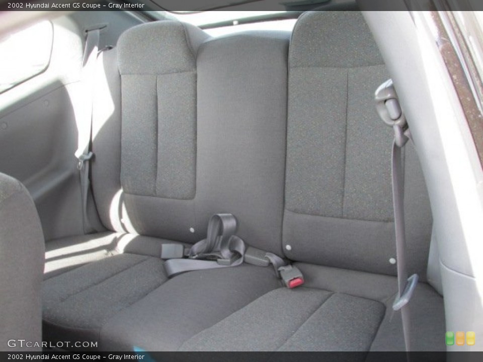Gray Interior Rear Seat for the 2002 Hyundai Accent GS Coupe #85868326