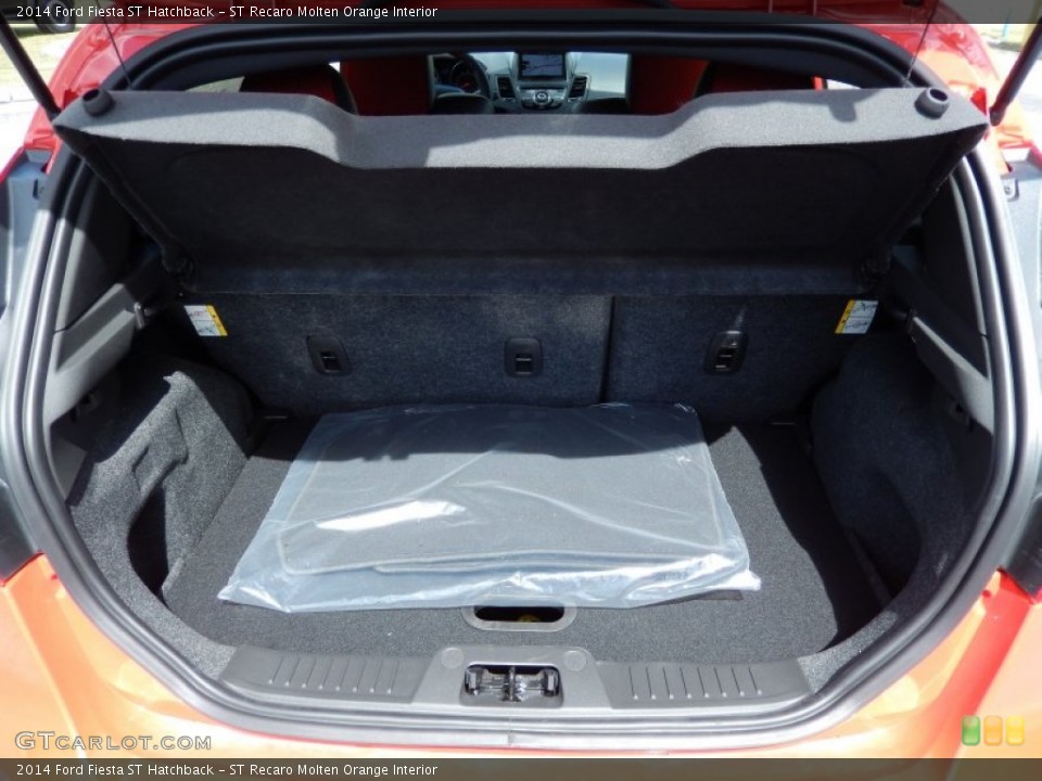ST Recaro Molten Orange Interior Trunk for the 2014 Ford Fiesta ST Hatchback #85872655
