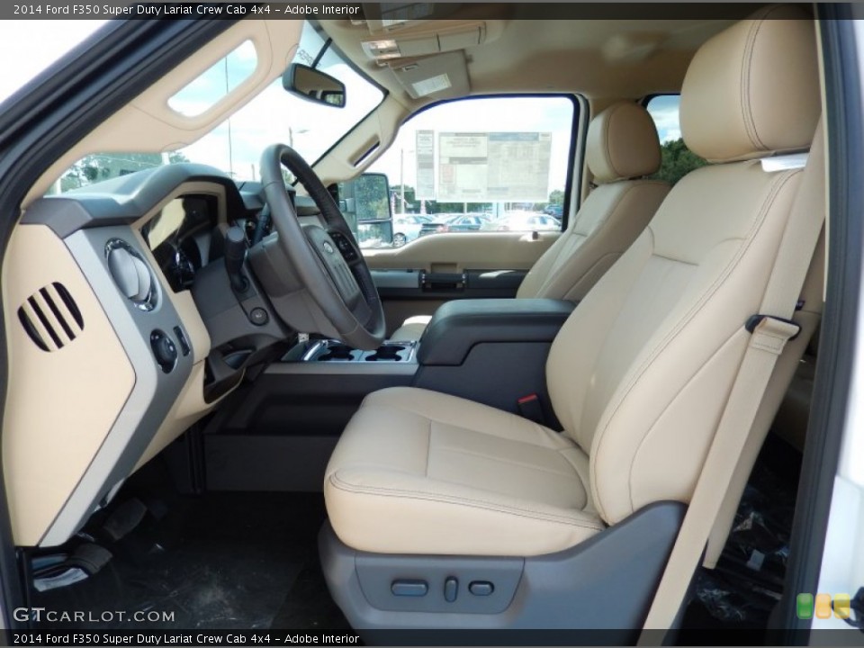 Adobe Interior Photo for the 2014 Ford F350 Super Duty Lariat Crew Cab 4x4 #85873009