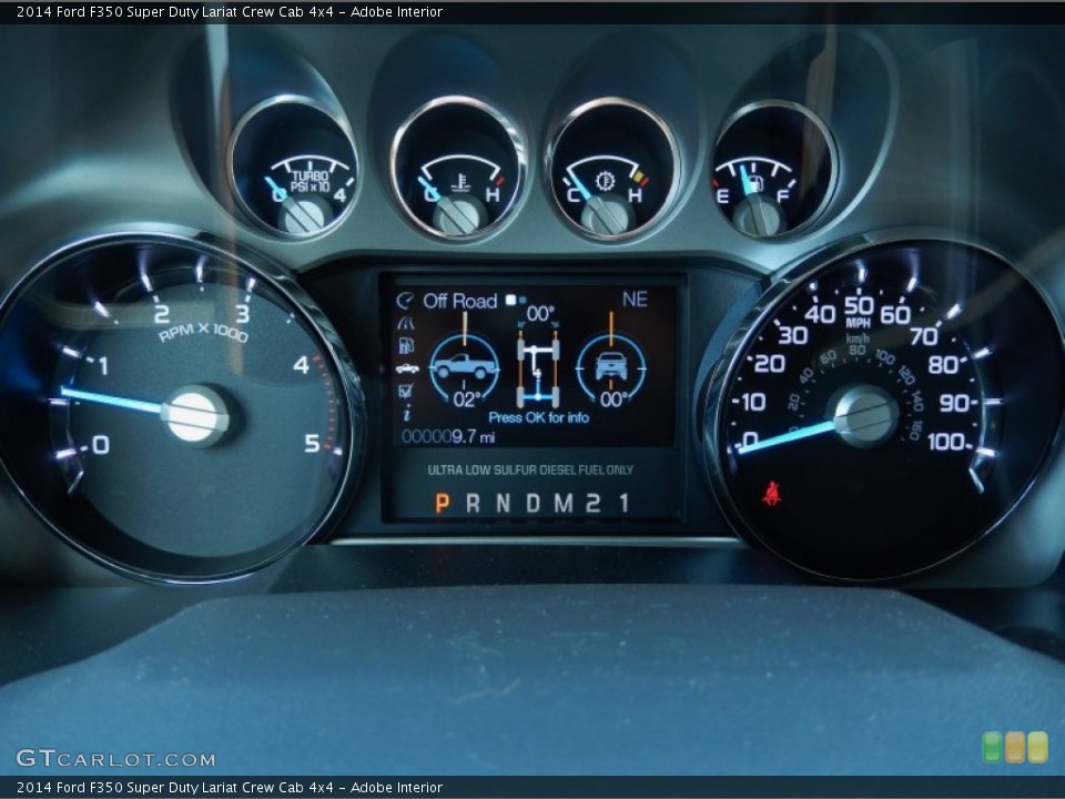 Adobe Interior Gauges for the 2014 Ford F350 Super Duty Lariat Crew Cab 4x4 #85873087