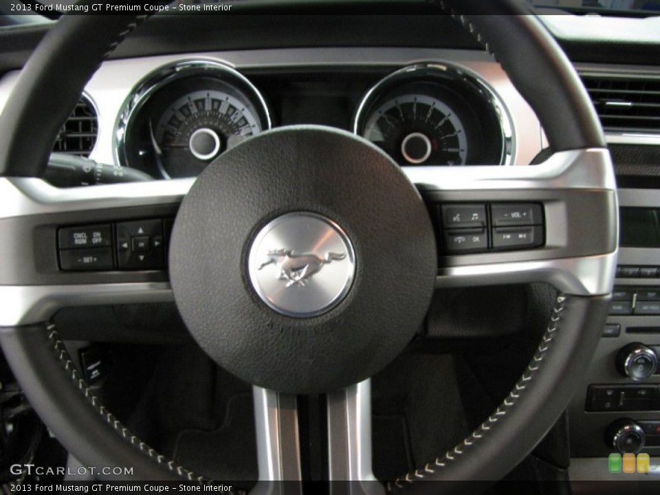 Stone Interior Steering Wheel for the 2013 Ford Mustang GT Premium Coupe #85876480