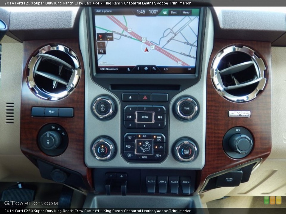 King Ranch Chaparral Leather/Adobe Trim Interior Navigation for the 2014 Ford F250 Super Duty King Ranch Crew Cab 4x4 #85876720