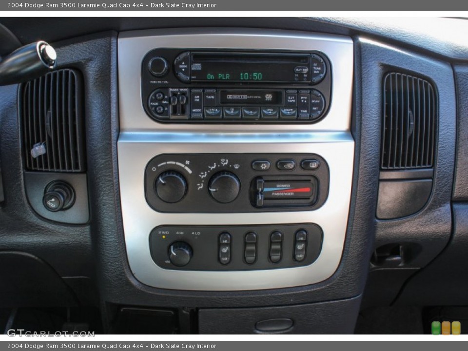 Dark Slate Gray Interior Controls for the 2004 Dodge Ram 3500 Laramie Quad Cab 4x4 #85877722