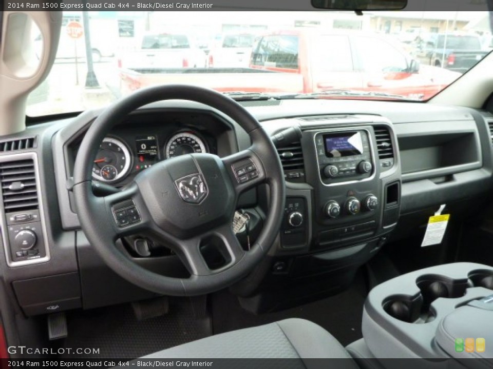 Black/Diesel Gray Interior Dashboard for the 2014 Ram 1500 Express Quad Cab 4x4 #85878175