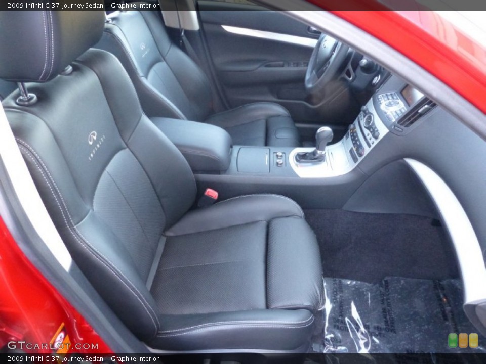 Graphite Interior Front Seat for the 2009 Infiniti G 37 Journey Sedan #85880164