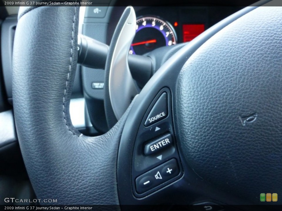 Graphite Interior Controls for the 2009 Infiniti G 37 Journey Sedan #85880347