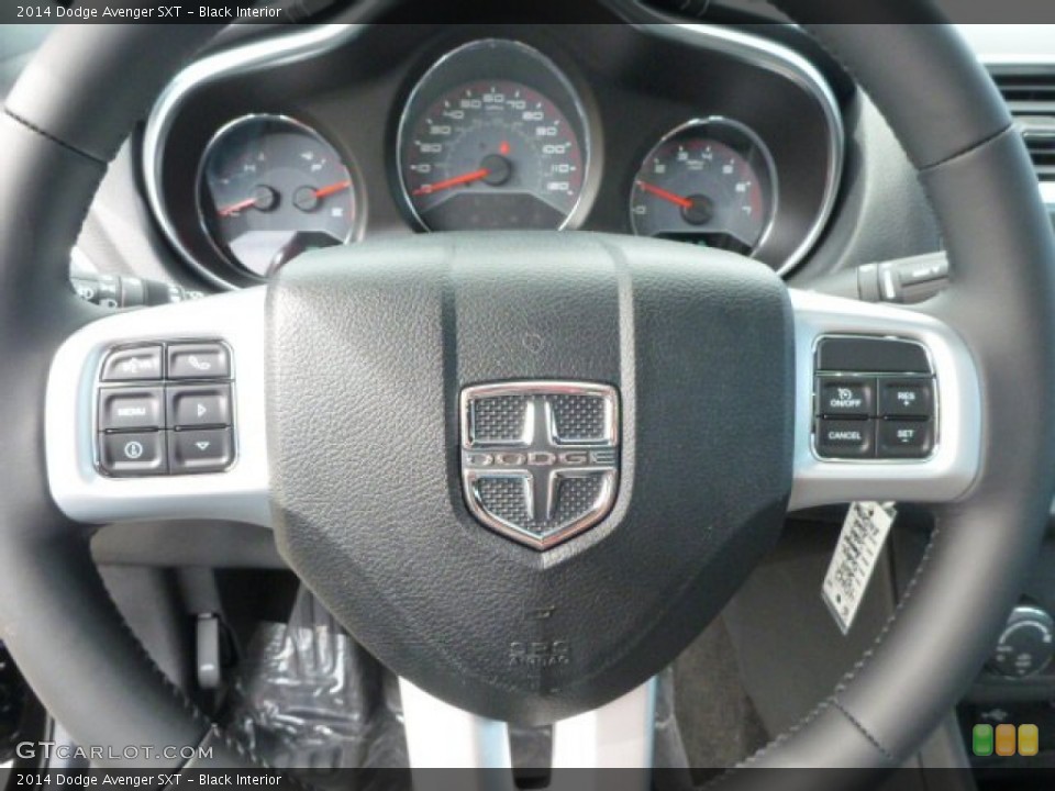 Black Interior Steering Wheel for the 2014 Dodge Avenger SXT #85882456