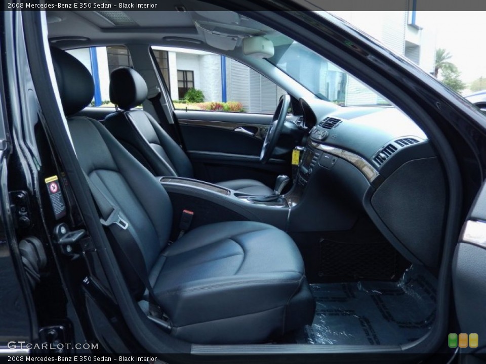 Black Interior Front Seat for the 2008 Mercedes-Benz E 350 Sedan #85883331