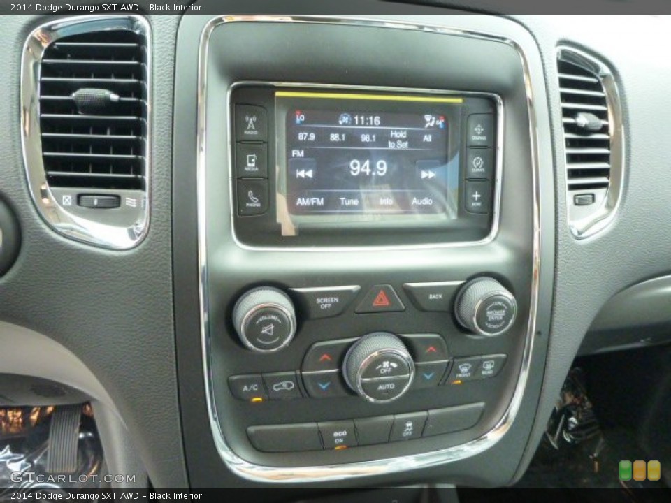 Black Interior Controls for the 2014 Dodge Durango SXT AWD #85883383