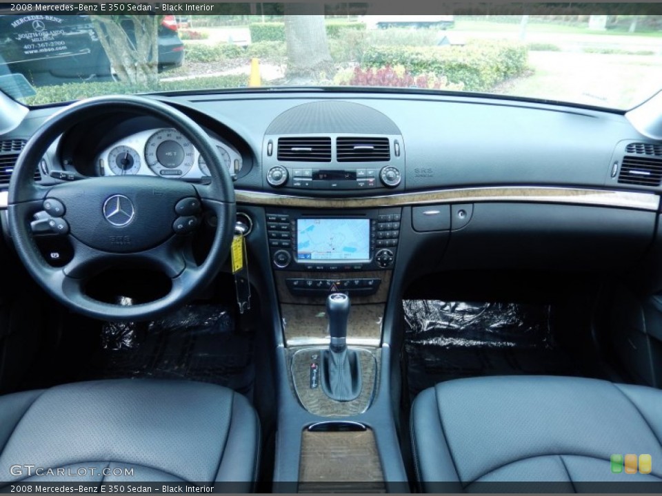 Black Interior Dashboard for the 2008 Mercedes-Benz E 350 Sedan #85883404