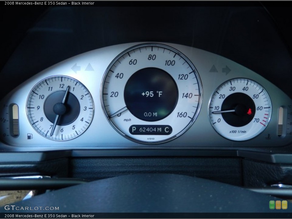 Black Interior Gauges for the 2008 Mercedes-Benz E 350 Sedan #85883458