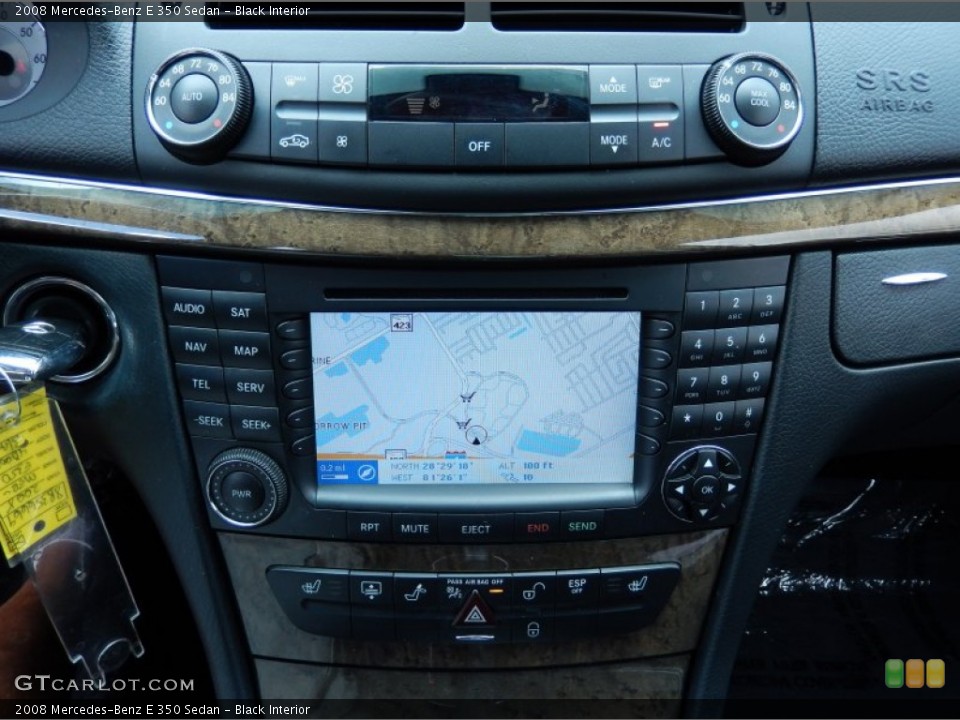 Black Interior Navigation for the 2008 Mercedes-Benz E 350 Sedan #85883485