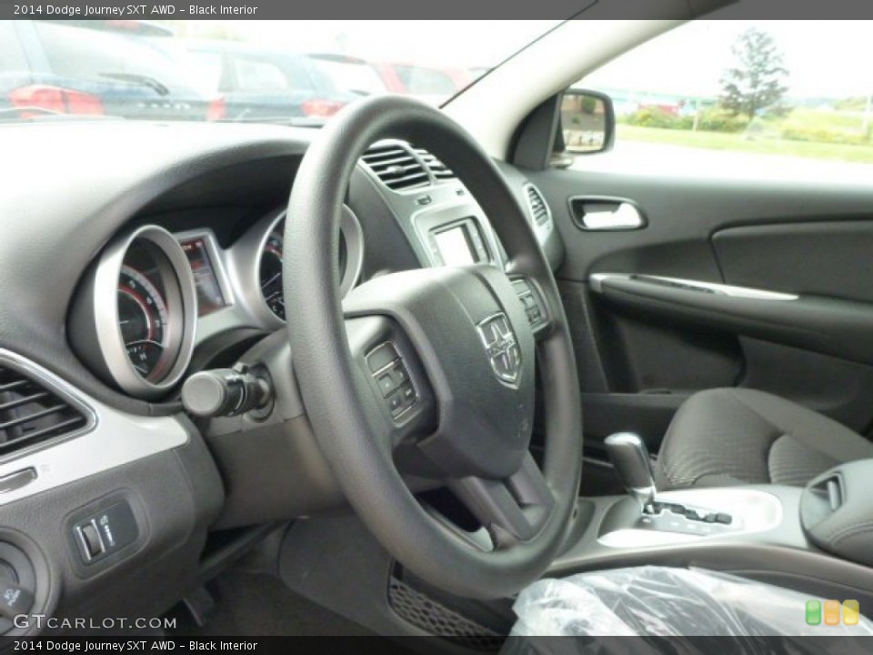 Black Interior Steering Wheel for the 2014 Dodge Journey SXT AWD #85883750