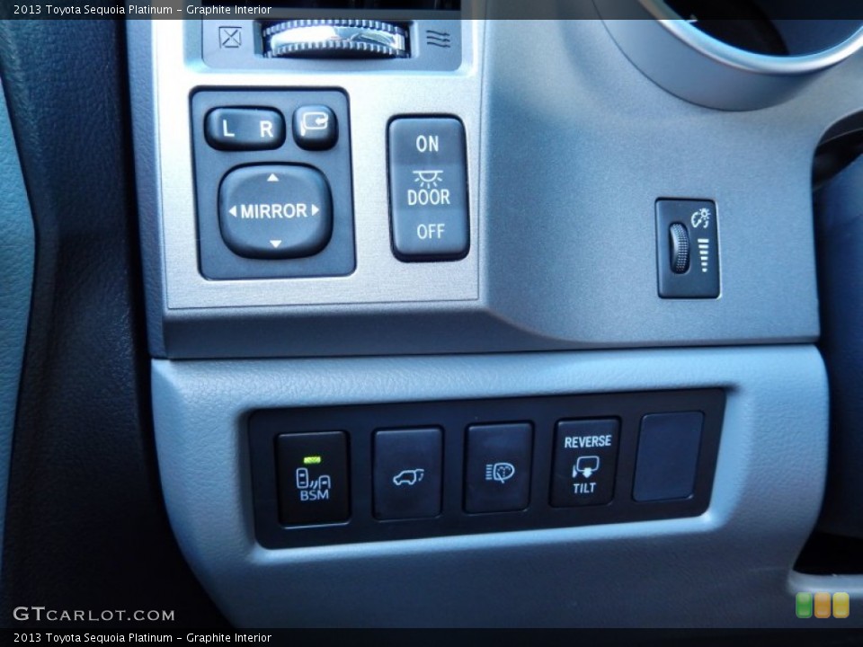 Graphite Interior Controls for the 2013 Toyota Sequoia Platinum #85885105