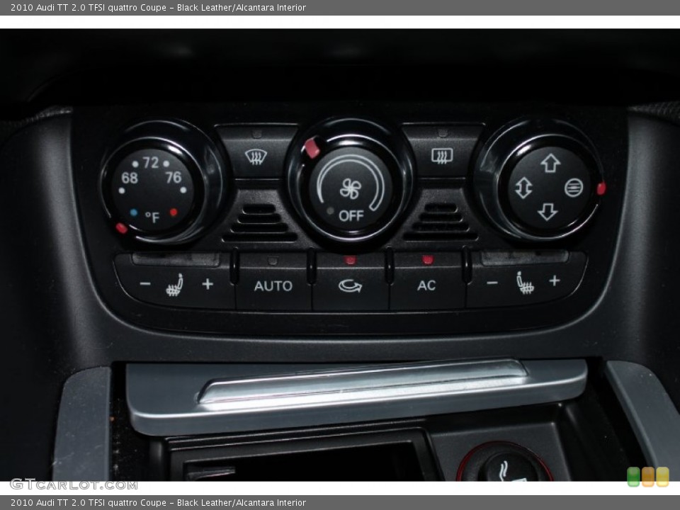 Black Leather/Alcantara Interior Controls for the 2010 Audi TT 2.0 TFSI quattro Coupe #85887178