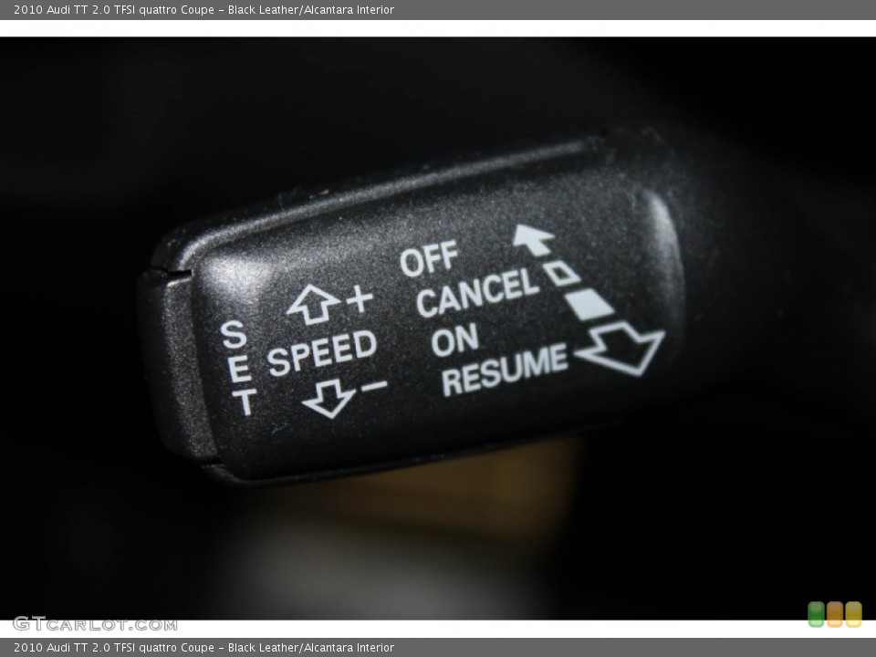 Black Leather/Alcantara Interior Controls for the 2010 Audi TT 2.0 TFSI quattro Coupe #85887343