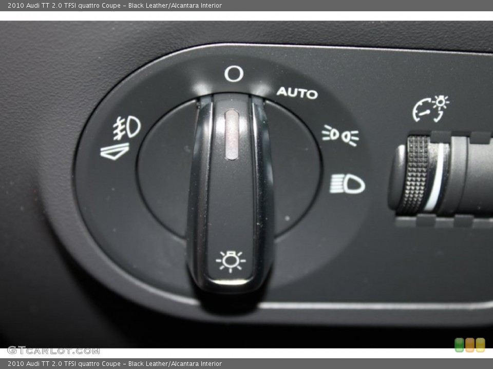 Black Leather/Alcantara Interior Controls for the 2010 Audi TT 2.0 TFSI quattro Coupe #85887367