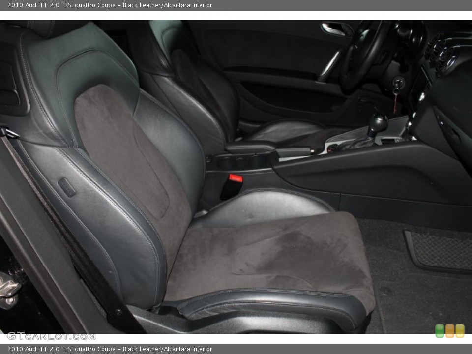 Black Leather/Alcantara Interior Front Seat for the 2010 Audi TT 2.0 TFSI quattro Coupe #85887595