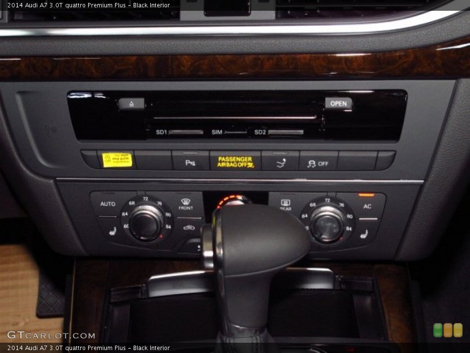 Black Interior Controls for the 2014 Audi A7 3.0T quattro Premium Plus #85890037