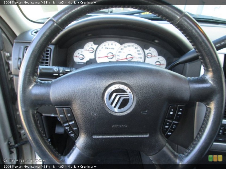 Midnight Grey Interior Steering Wheel for the 2004 Mercury Mountaineer V8 Premier AWD #85893154