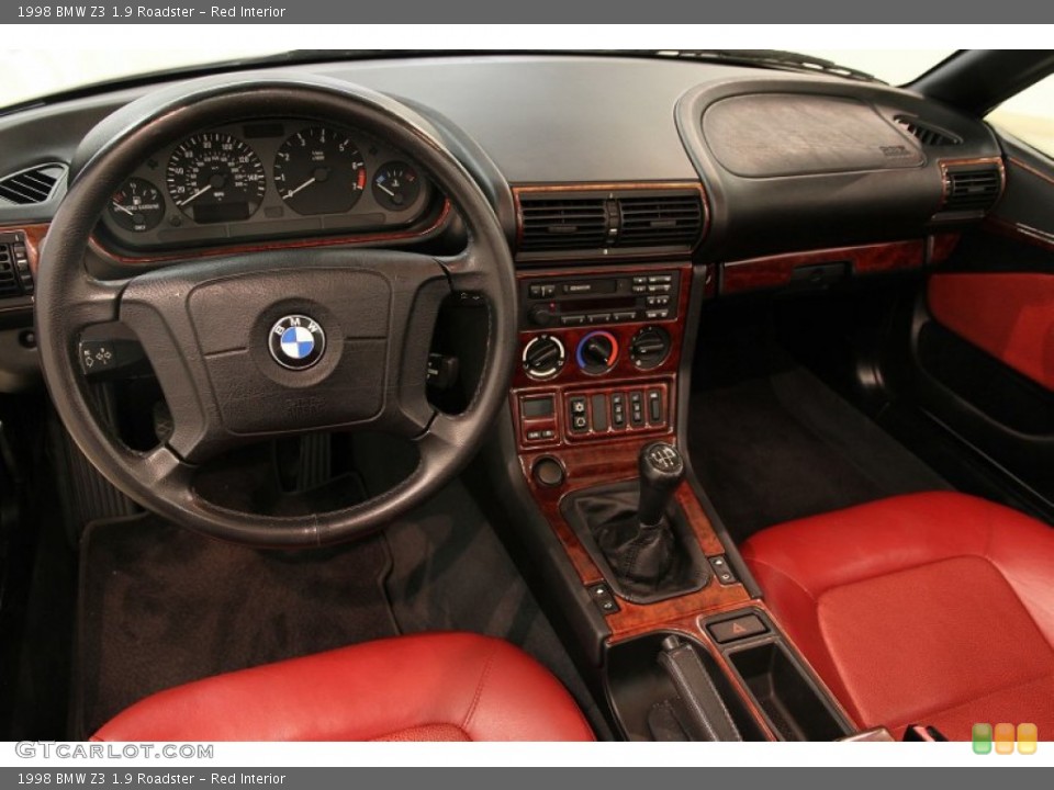 Red 1998 BMW Z3 Interiors