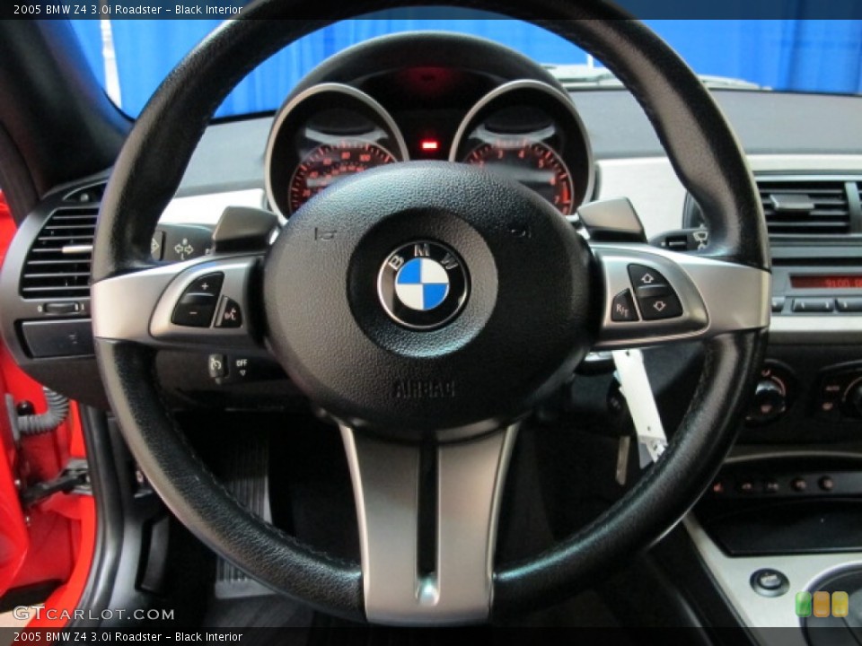 Black Interior Steering Wheel for the 2005 BMW Z4 3.0i Roadster #85897849