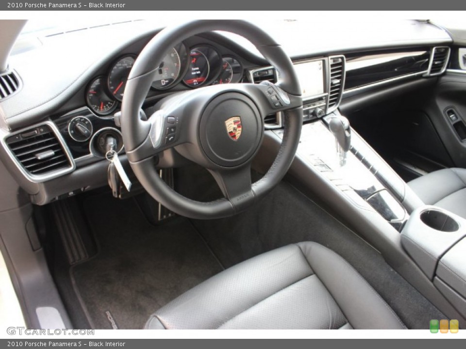 Black 2010 Porsche Panamera Interiors