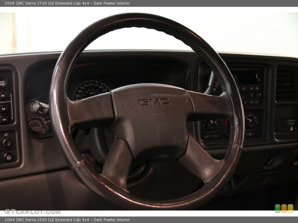 Dark Pewter Interior Steering Wheel for the 2004 GMC Sierra 1500 SLE Extended Cab 4x4 #85899838