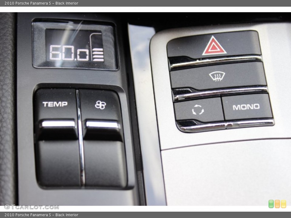 Black Interior Controls for the 2010 Porsche Panamera S #85899882