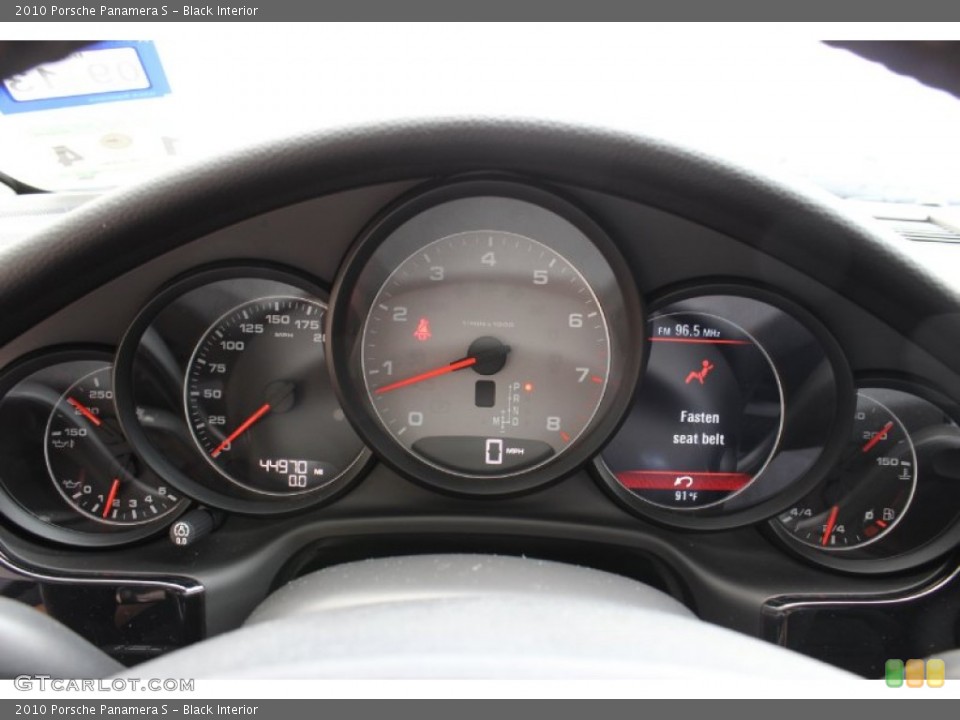 Black Interior Gauges for the 2010 Porsche Panamera S #85900441