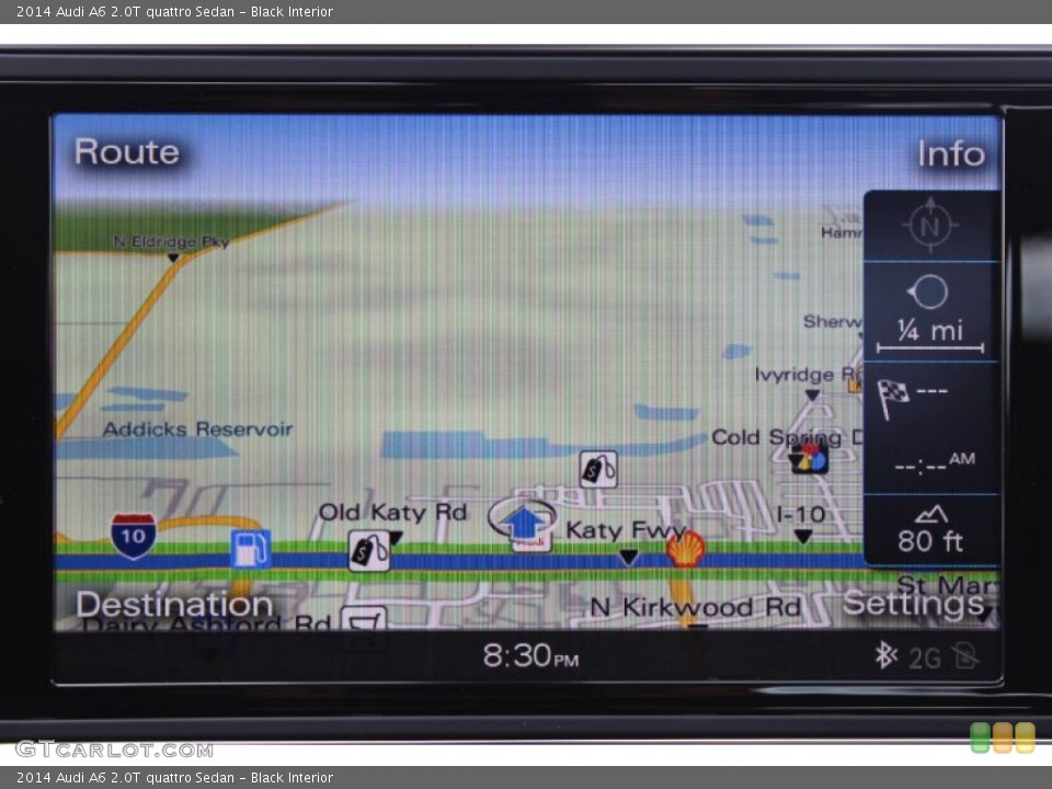 Black Interior Navigation for the 2014 Audi A6 2.0T quattro Sedan #85900936