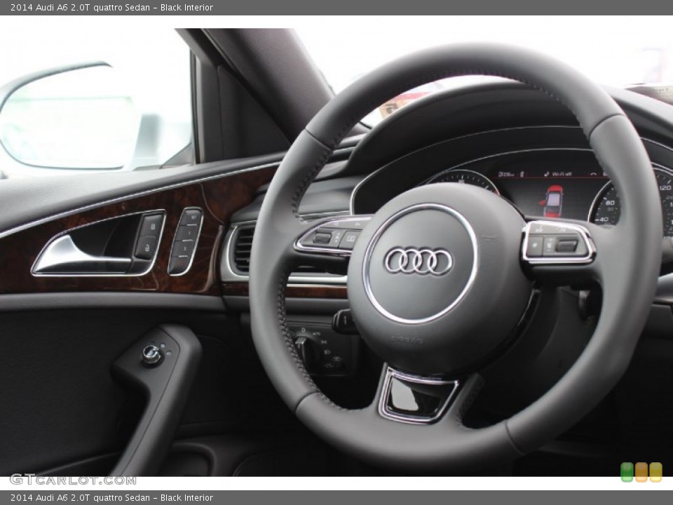 Black Interior Steering Wheel for the 2014 Audi A6 2.0T quattro Sedan #85901188