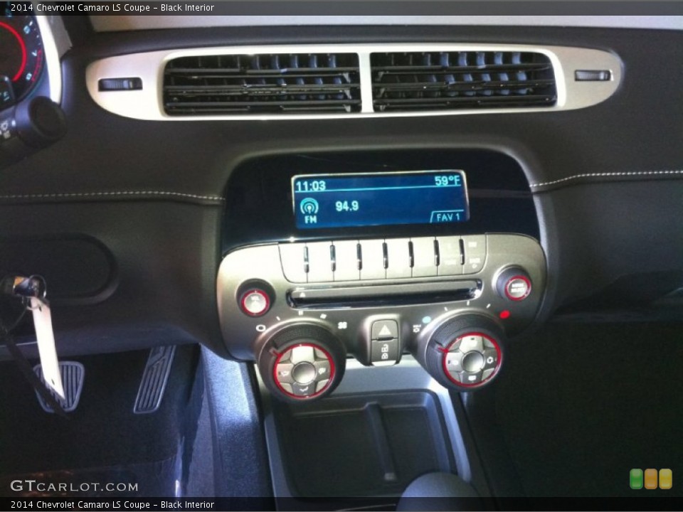 Black Interior Controls for the 2014 Chevrolet Camaro LS Coupe #85901395