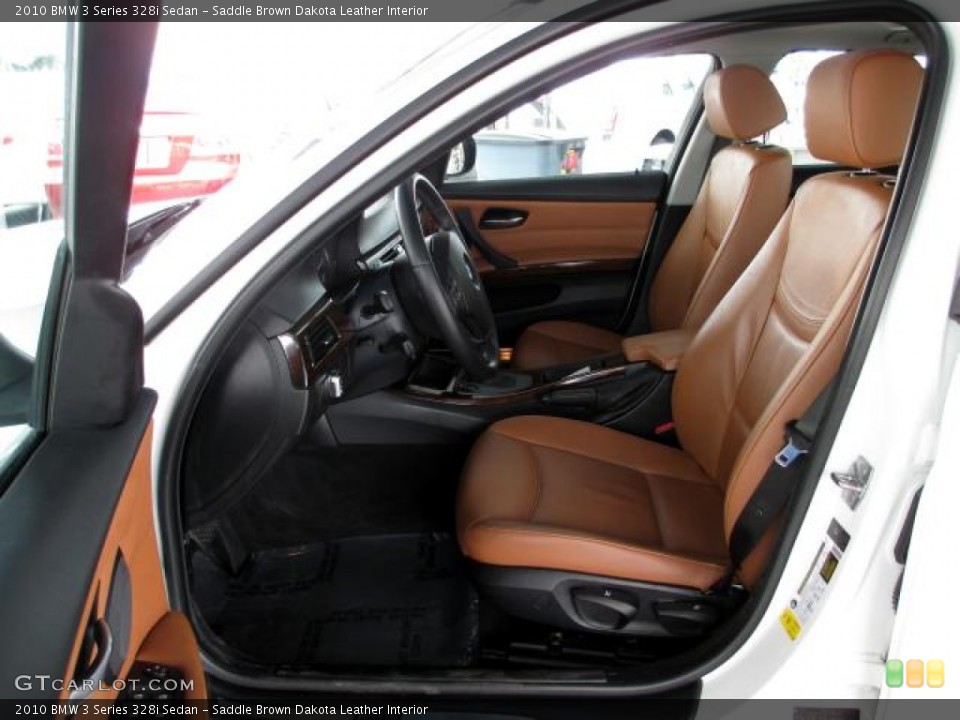 Saddle Brown Dakota Leather Interior Photo for the 2010 BMW 3 Series 328i Sedan #85902259