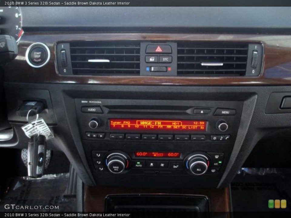 Saddle Brown Dakota Leather Interior Controls for the 2010 BMW 3 Series 328i Sedan #85902352