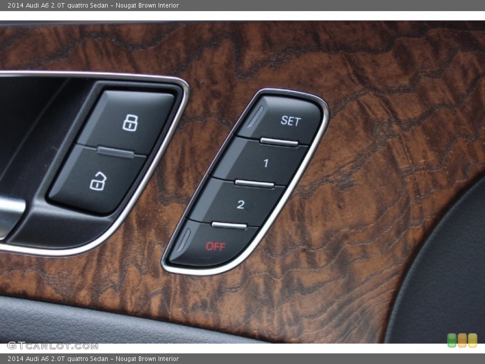 Nougat Brown Interior Controls for the 2014 Audi A6 2.0T quattro Sedan #85902478