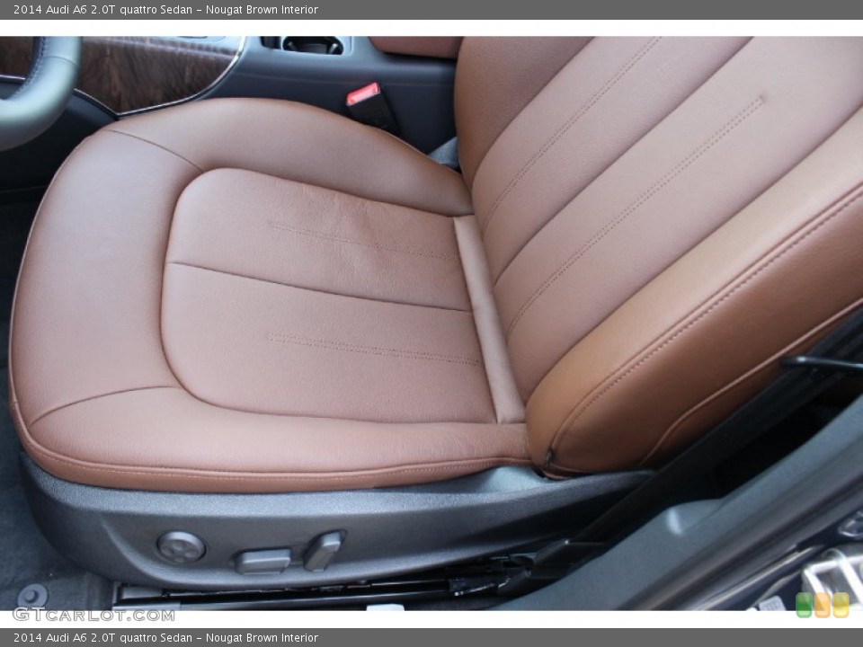 Nougat Brown Interior Front Seat for the 2014 Audi A6 2.0T quattro Sedan #85902535