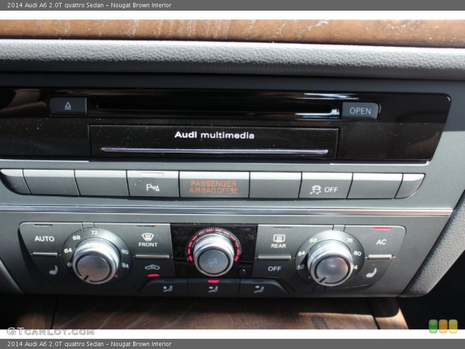 Nougat Brown Interior Controls for the 2014 Audi A6 2.0T quattro Sedan #85902826